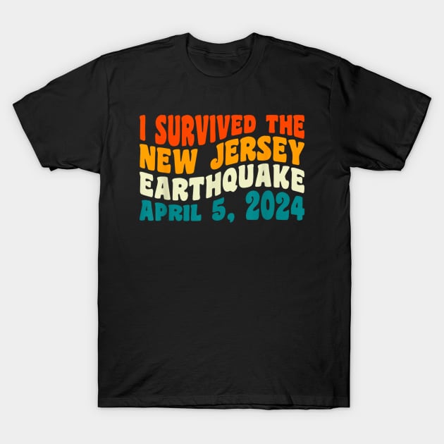 I Survived The NJ Earthquake T-Shirt by Romix